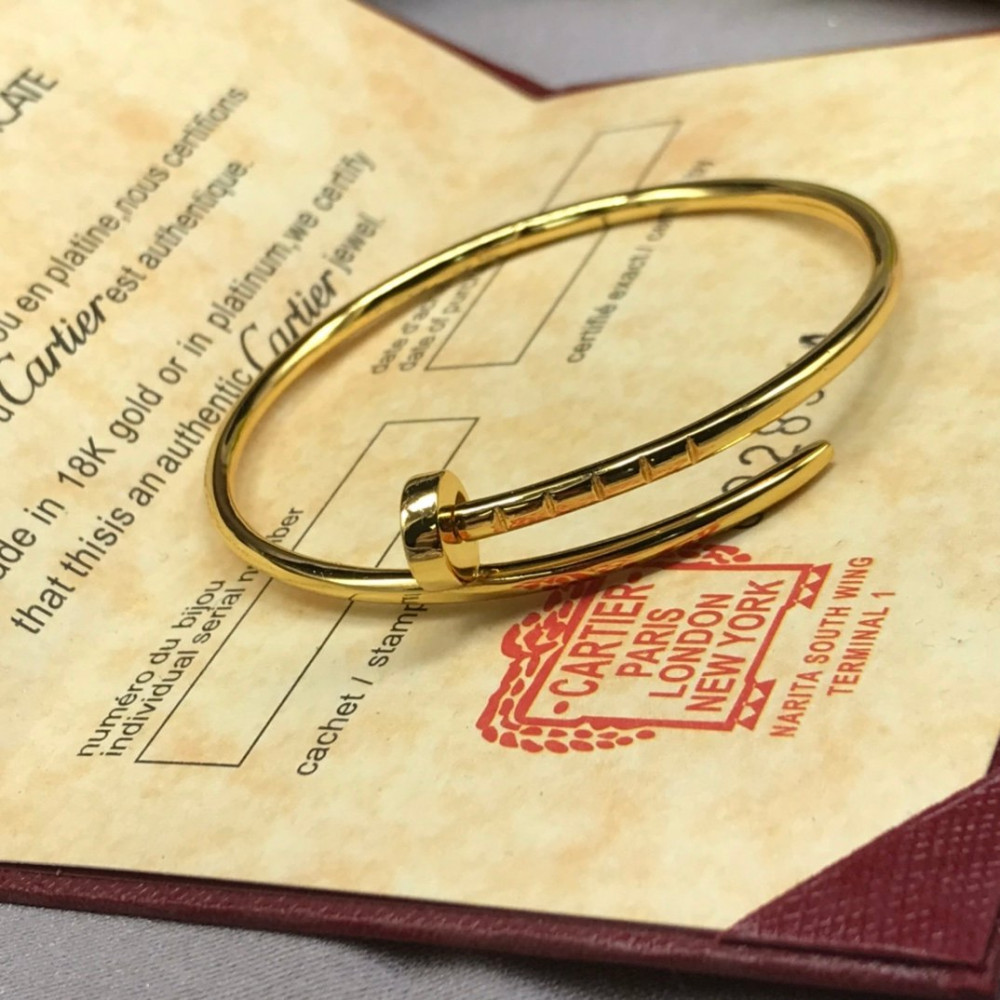 Cartier Nail Bangle, Thin Model, Without Diamonds,Regular Size