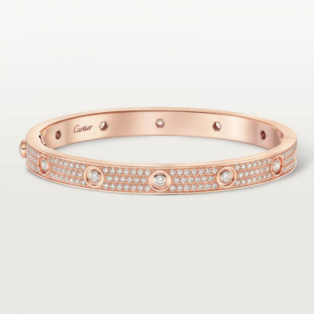 Cartier Love Bangle Gypsophila With 12 Diamonds Classic Style
