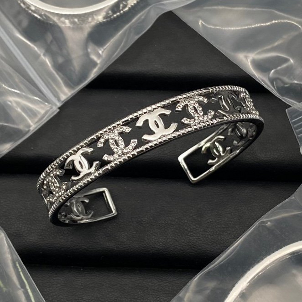 Chanel Bangle, Double C, Hollow Out
