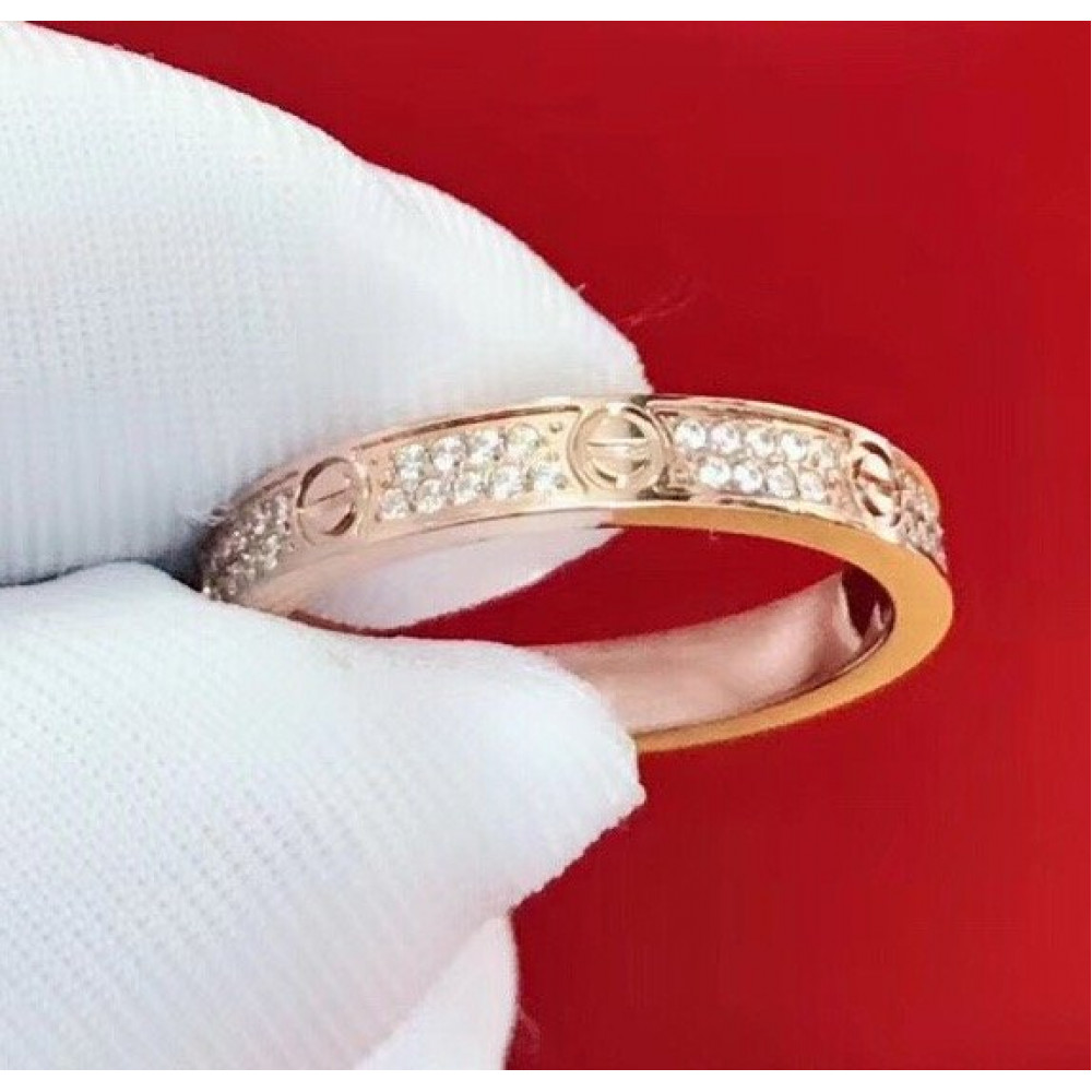 Cartier Love Ring Full Dia, Thin