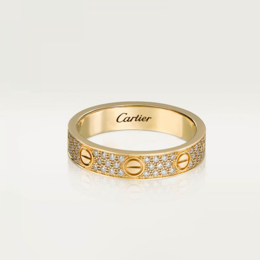 Cartier Love Ring Small Edition Set With Diamonds Cartier Love Ring Small Edition Set With Diamonds