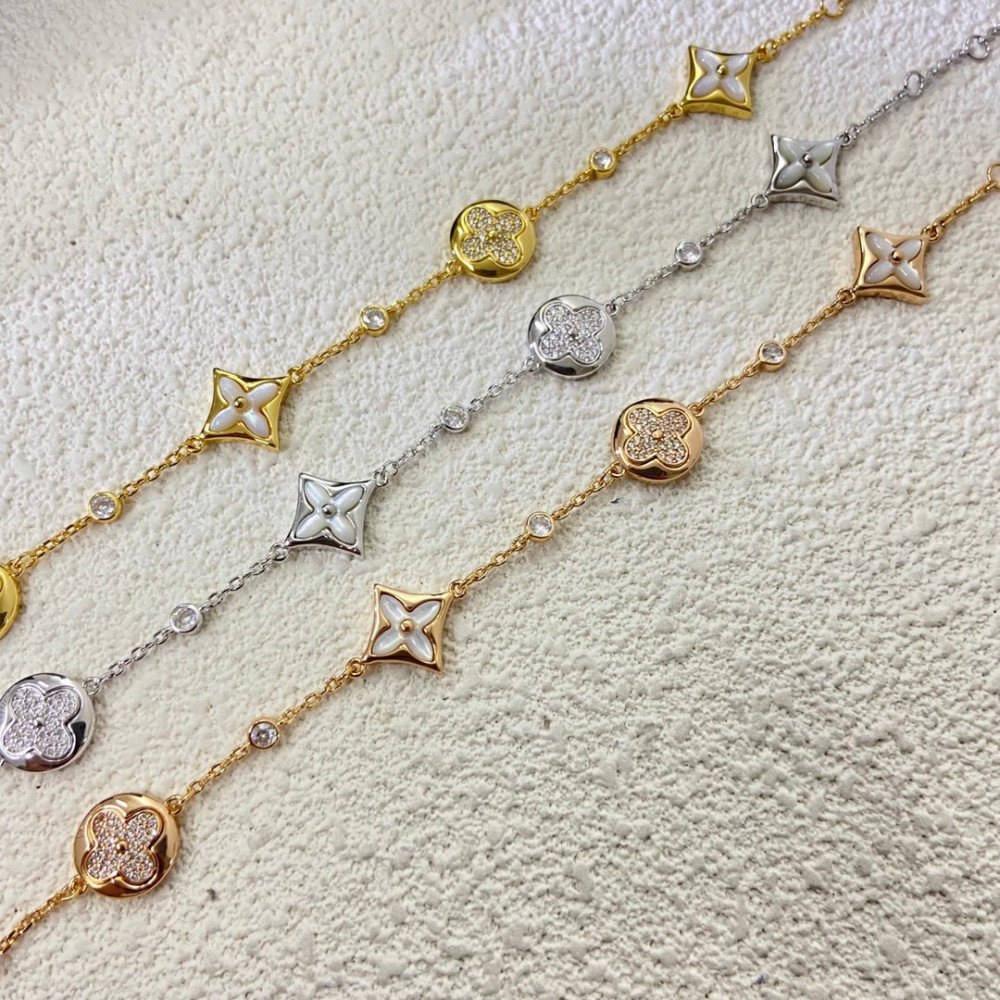 Mini White Mother Of Pear, With Diamonds, Gold, Rose Gold, Silver
