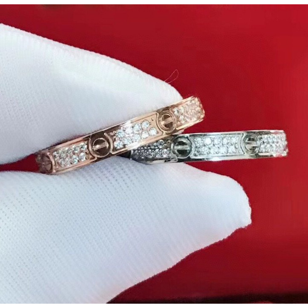 Cartier Love Ring Full Dia, Thin