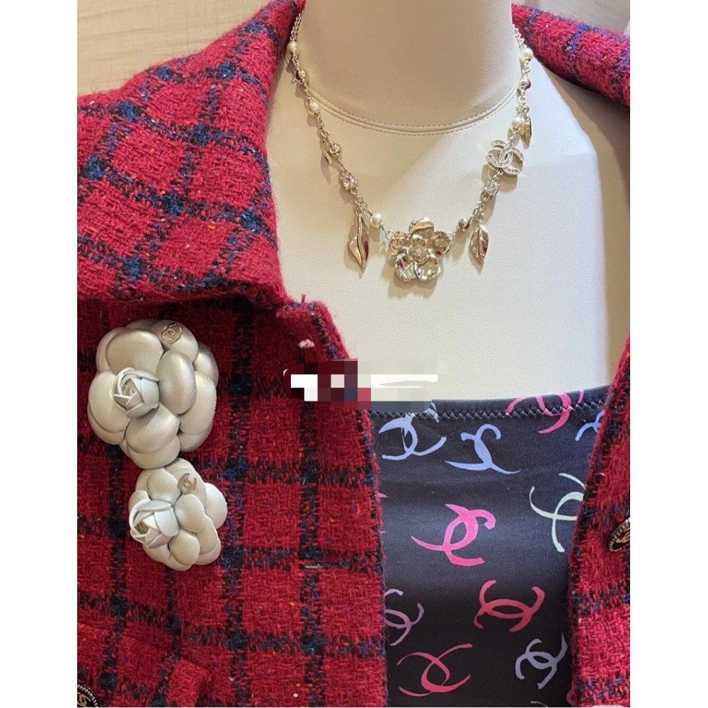 Chanel Necklace, Camellia And Leaves, Top Quality