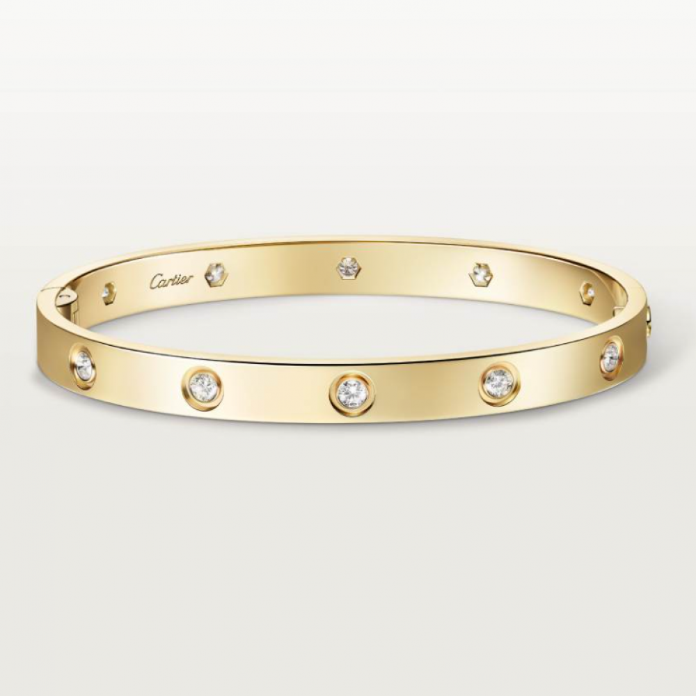 Cartier Love Bangle 10 Diamonds Classic Style