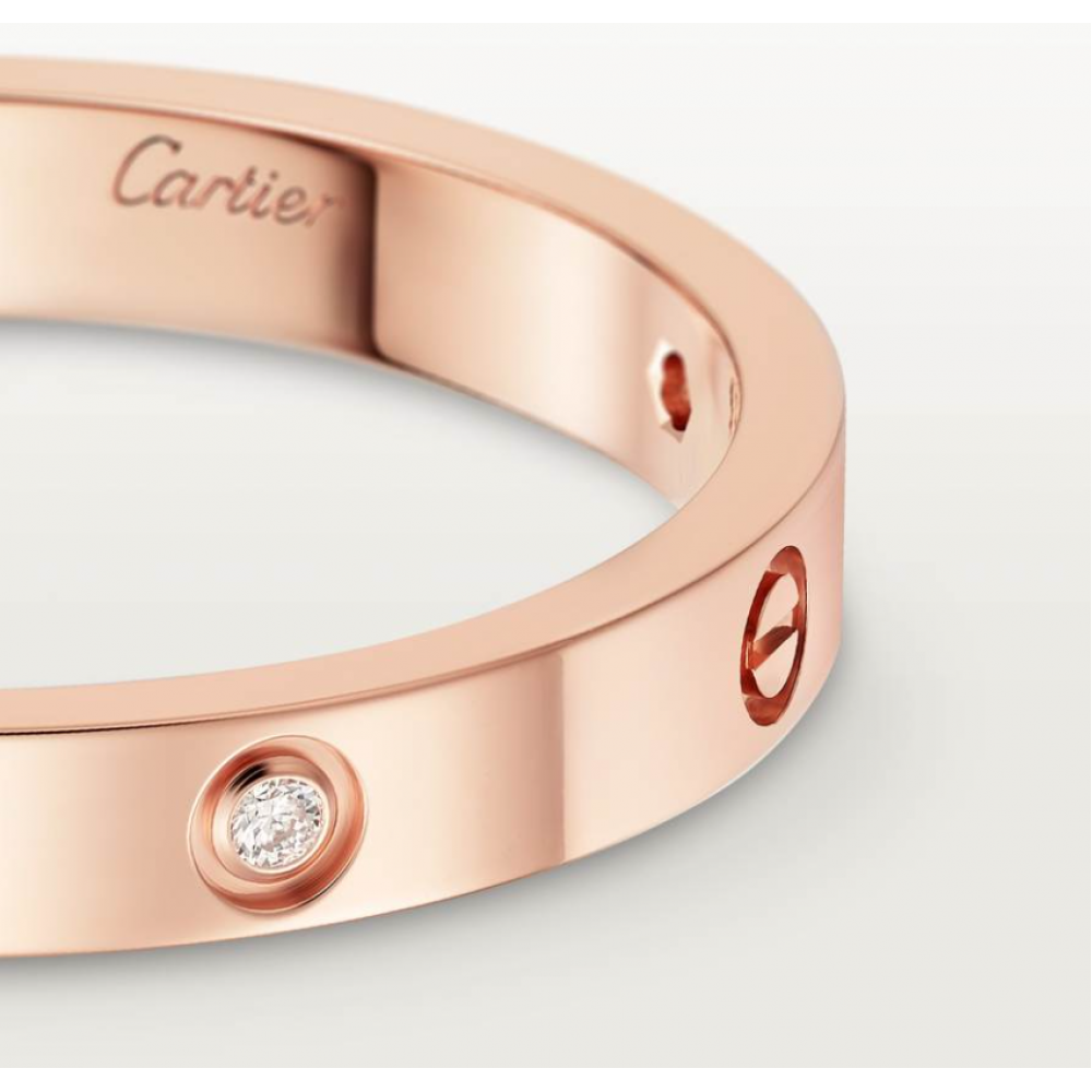 Cartier Love Ring Mini Set With 4 Diamonds Cartier Love Ring Mini Set With 4 Diamonds