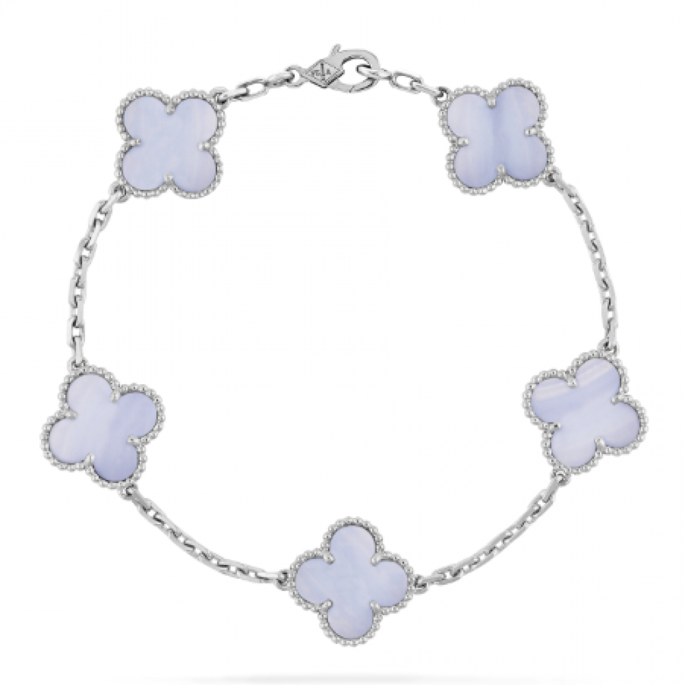 Clover With 5 Flowers-Light Purple Marble