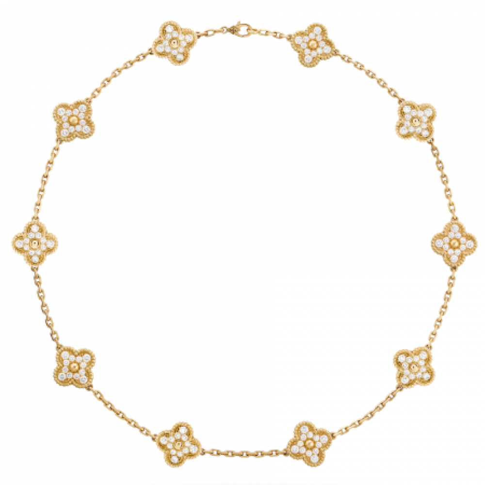 Clover Vintage Alhambra Ten Flower Necklace