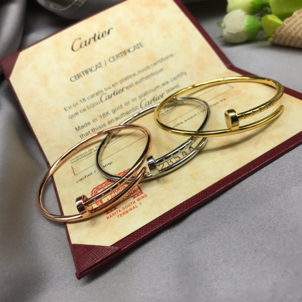 Cartier Nail Bangle, Thin Model, Without Diamonds,Regular Size