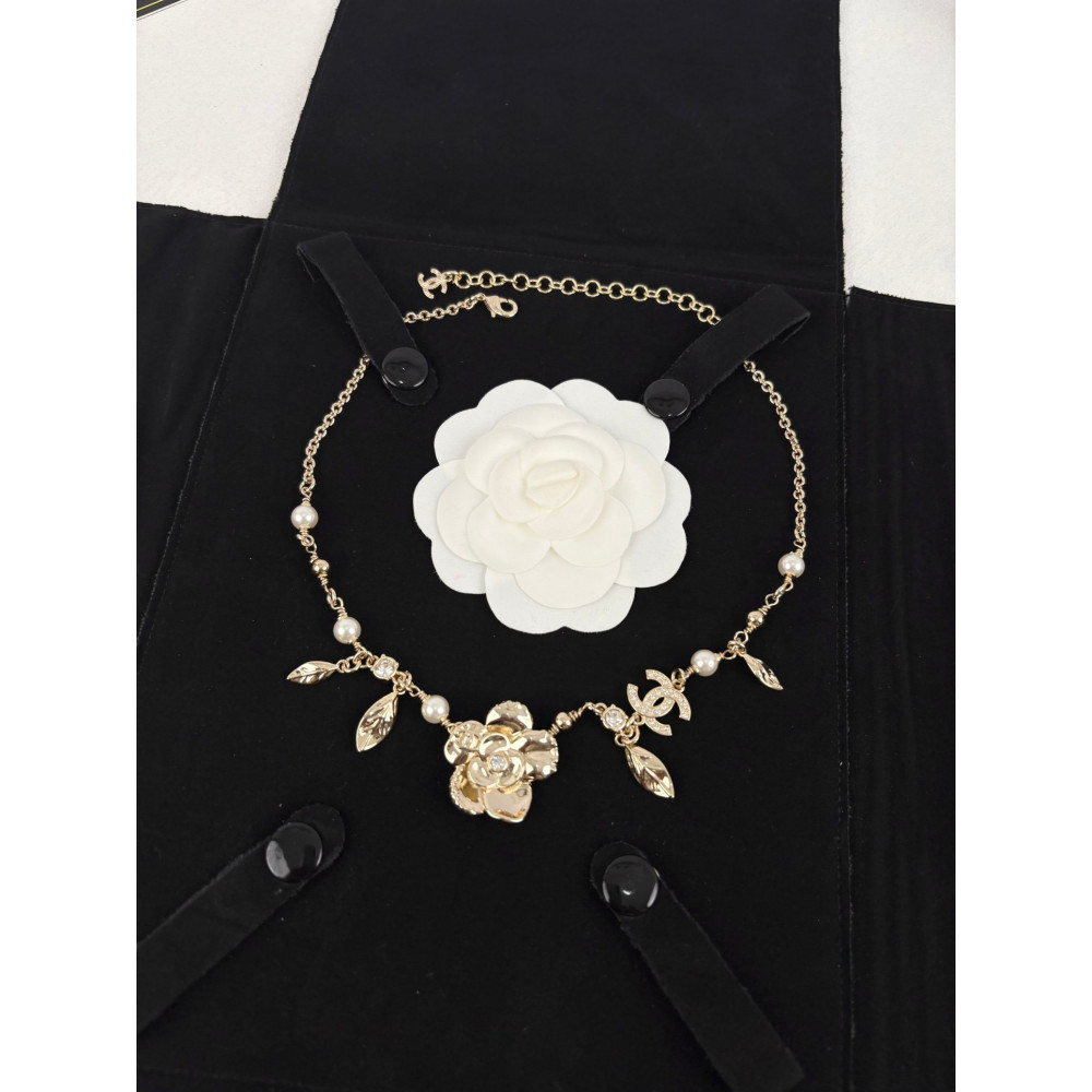 Chanel Necklace, Camellia And Leaves, Top Quality