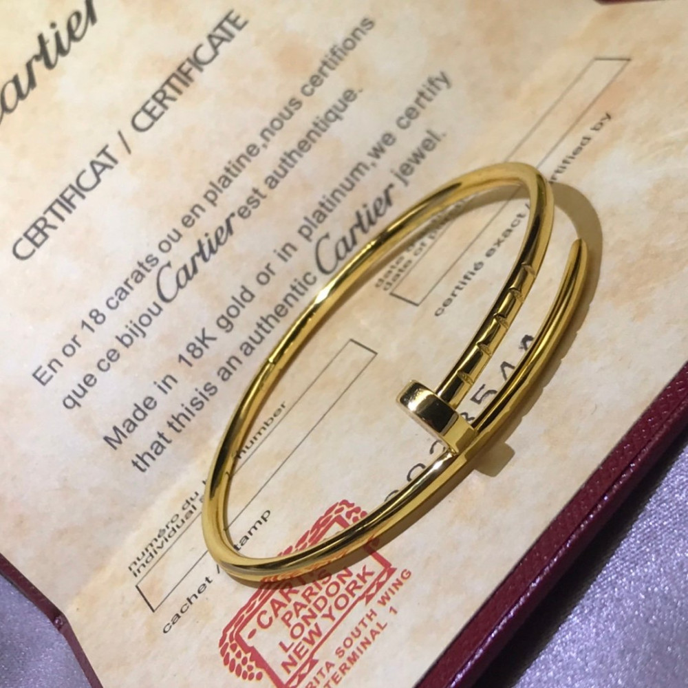Cartier Nail Bangle, Thin Model, Without Diamonds,Regular Size