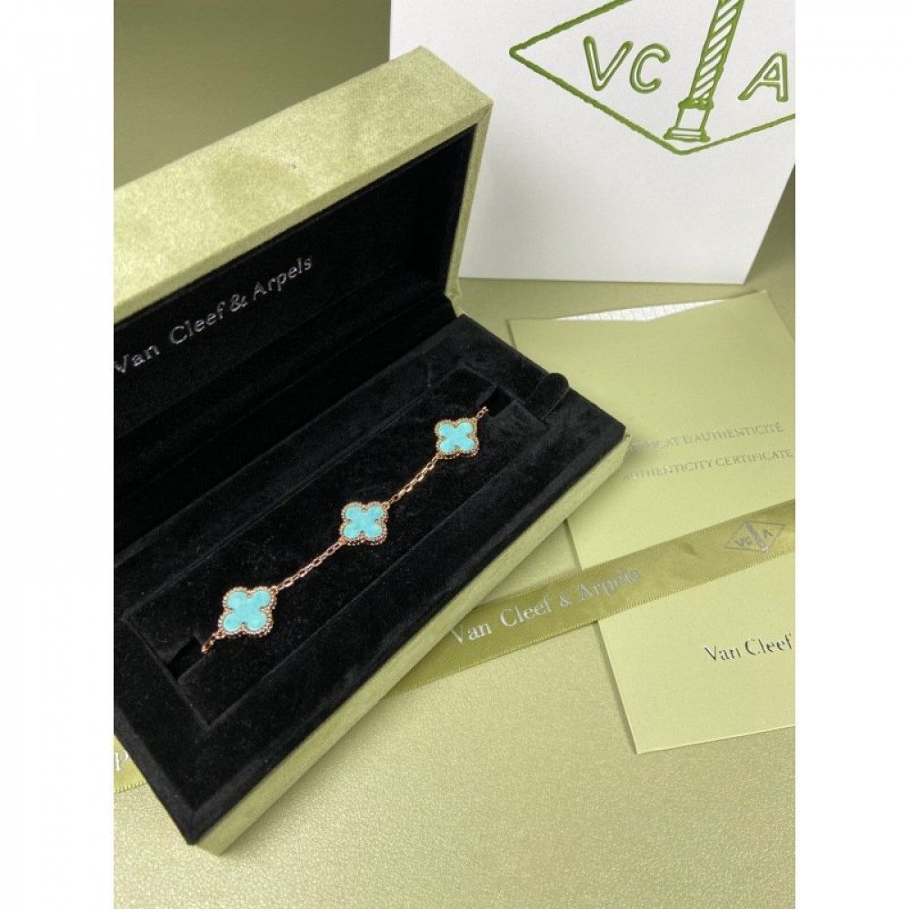 Clover With 5 Flowers-Aqua Green Clover With 5 Flowers-Aqua Green