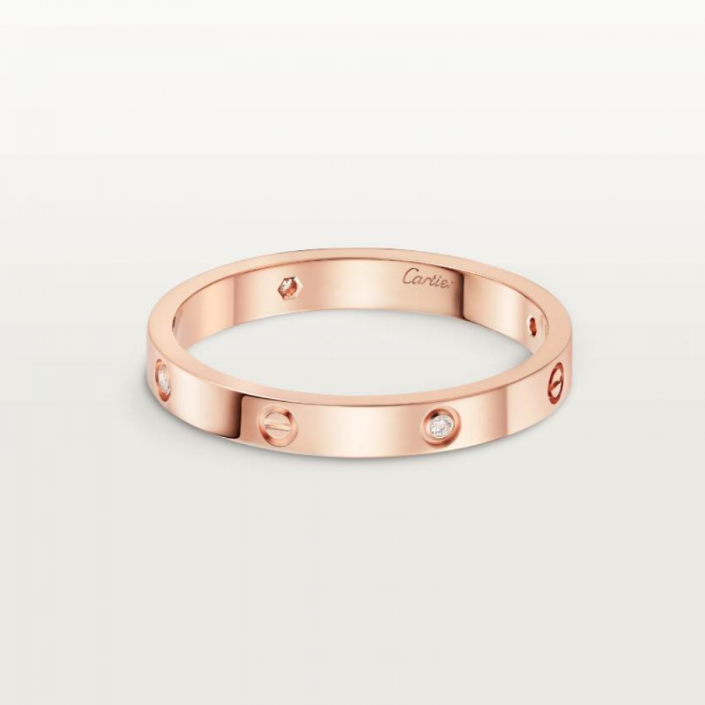 Cartier Love Ring Mini Set With 4 Diamonds