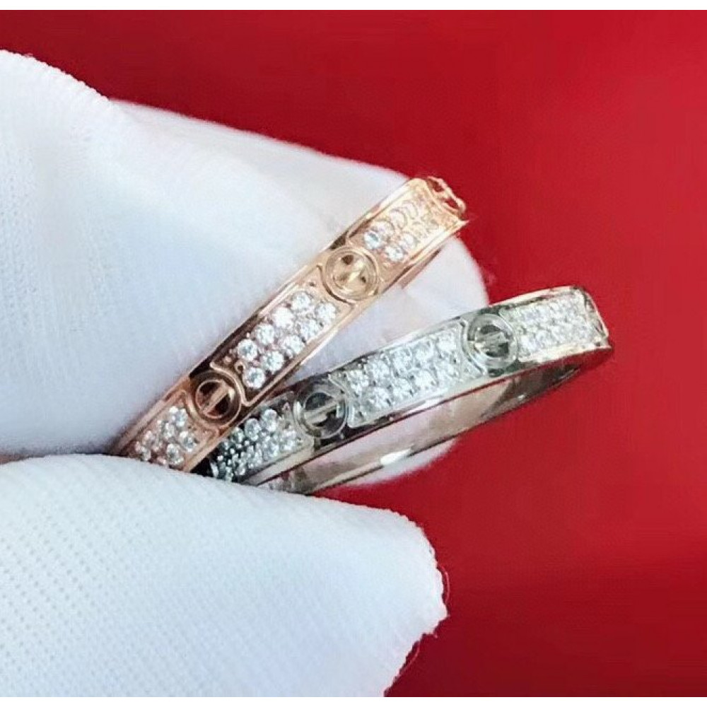 Cartier Love Ring Full Dia, Thin