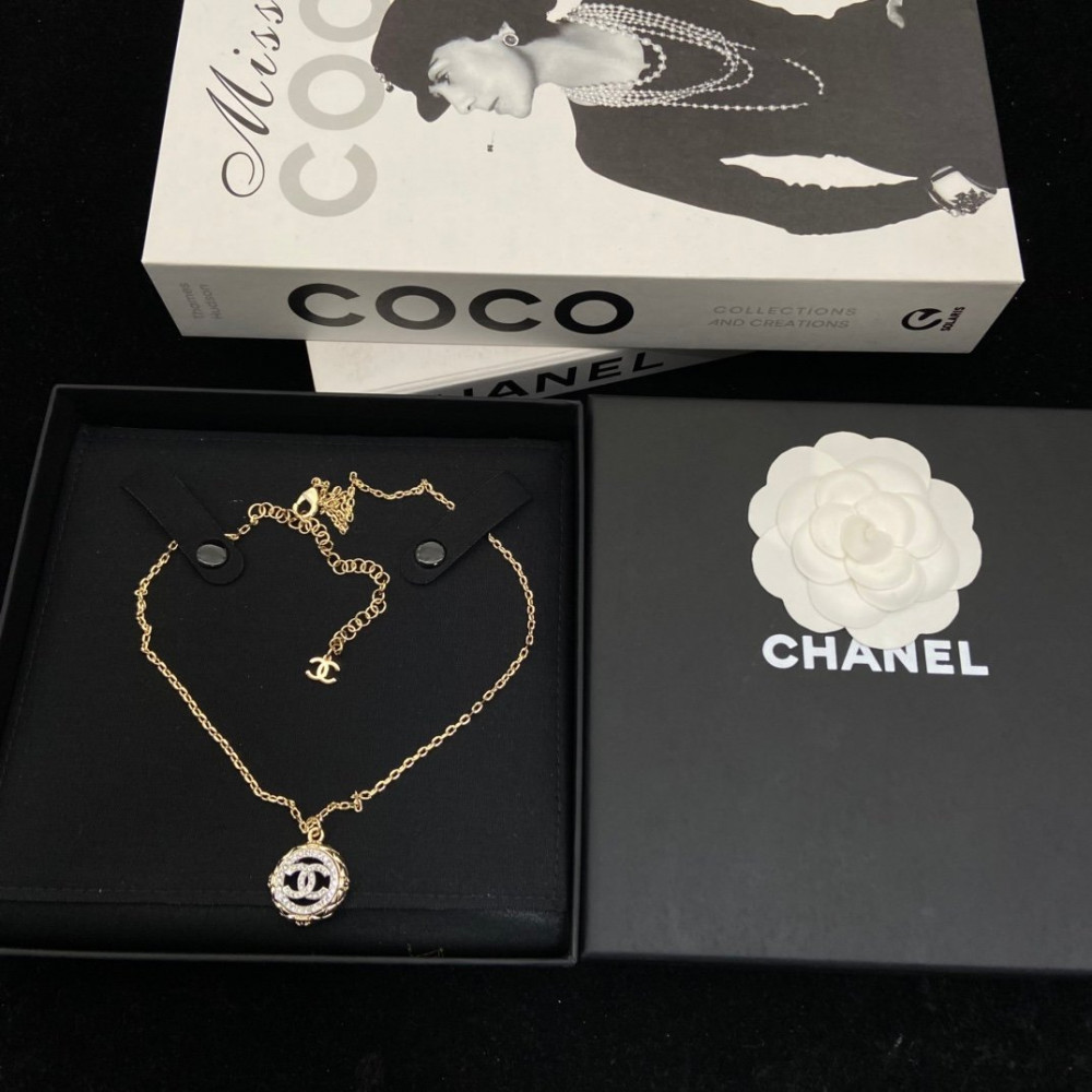 Chanel Necklace. Pendant Style, With Diamonds, Top Quality