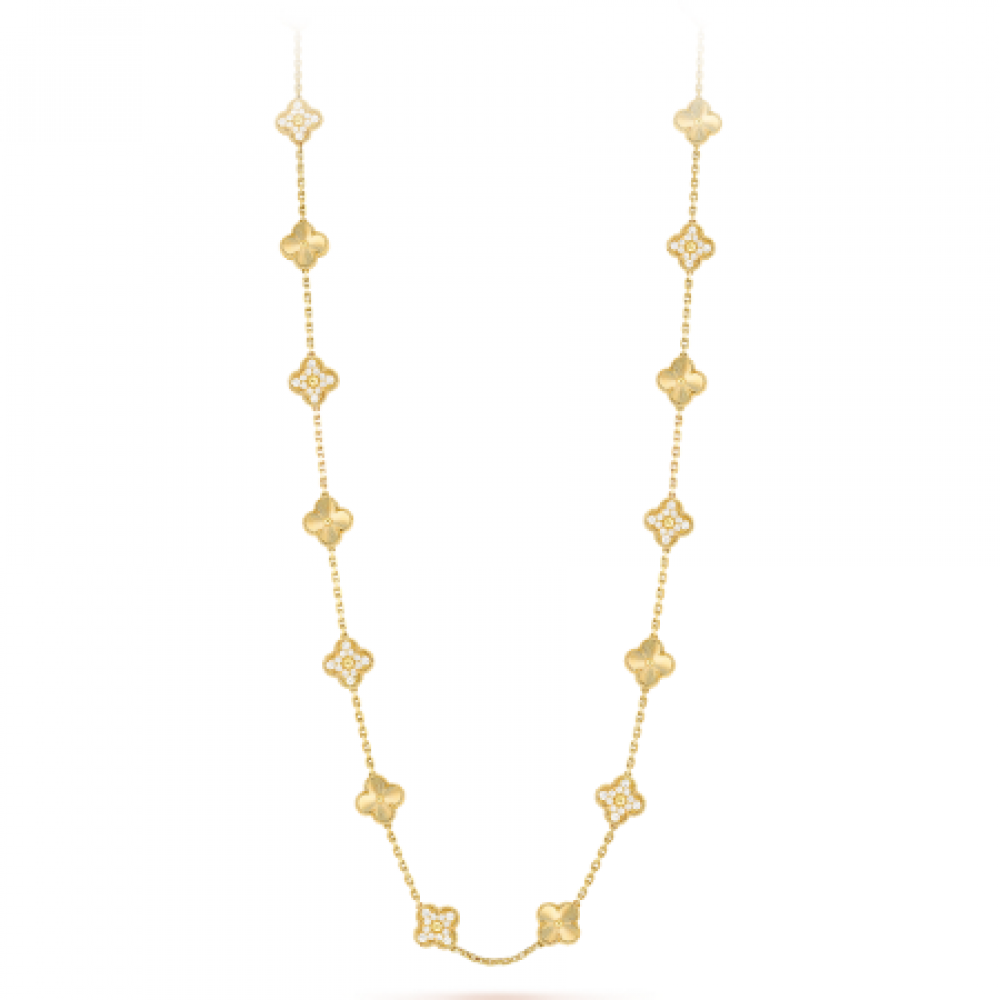 Clover Vintage Alhambra Twenty Flower Necklace