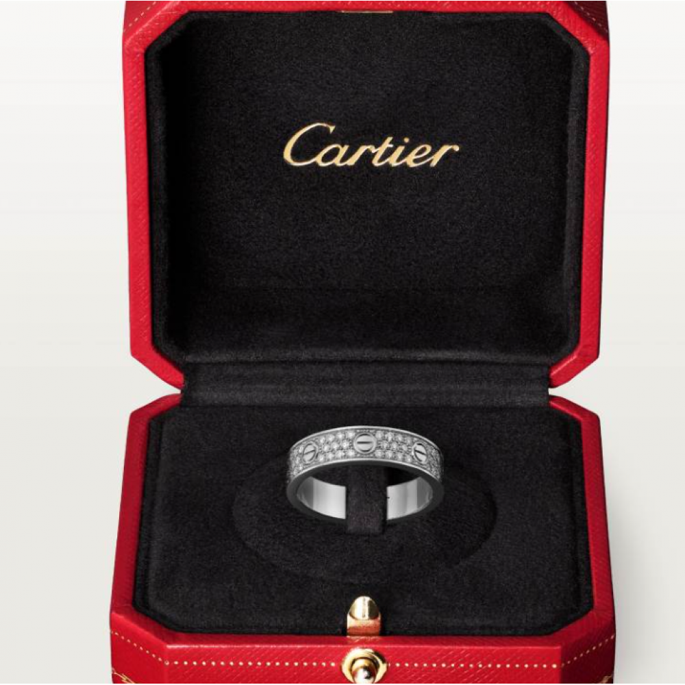 Cartier Love Ring Small Edition Set With Diamonds Cartier Love Ring Small Edition Set With Diamonds