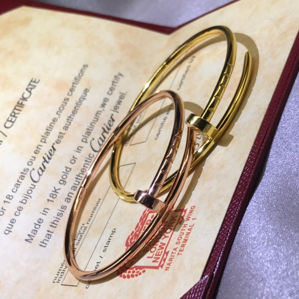 Cartier Nail Bangle, Thin Model, Without Diamonds,Regular Size