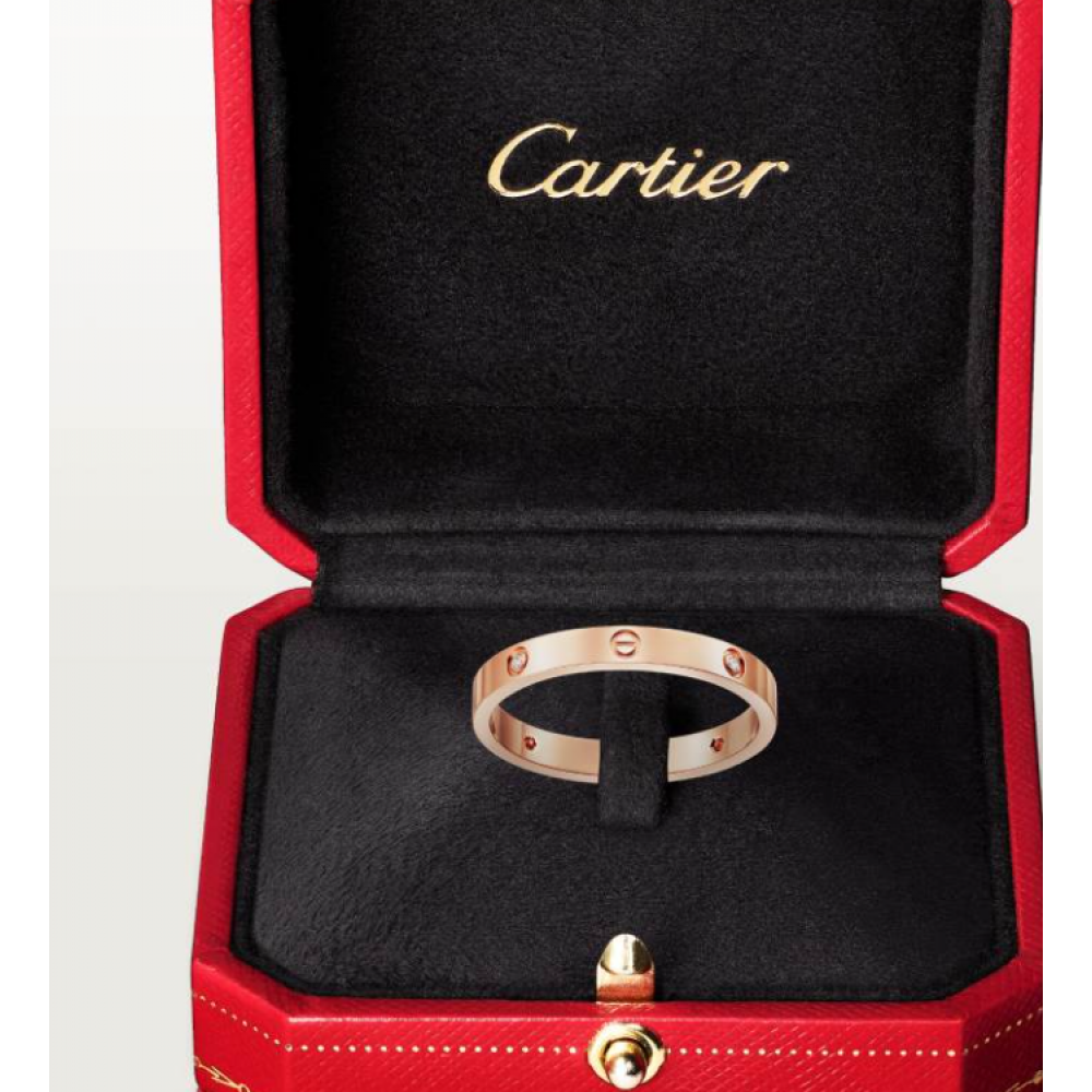 Cartier Love Ring Mini Set With 4 Diamonds Cartier Love Ring Mini Set With 4 Diamonds