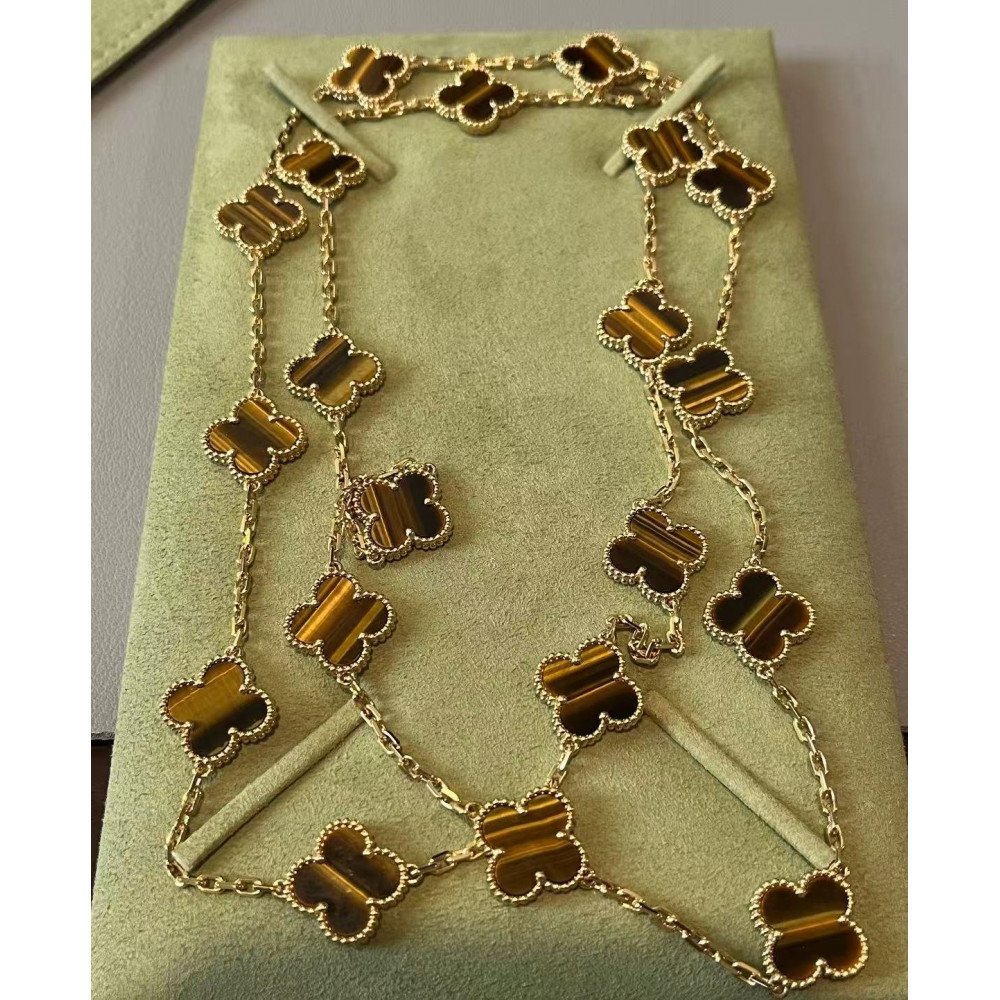 Clover Vintage Alhambra Twenty Flower Necklace Clover Vintage Alhambra Twenty Flower Necklace
