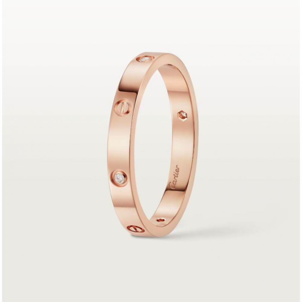 Cartier Love Ring Mini Set With 4 Diamonds Cartier Love Ring Mini Set With 4 Diamonds