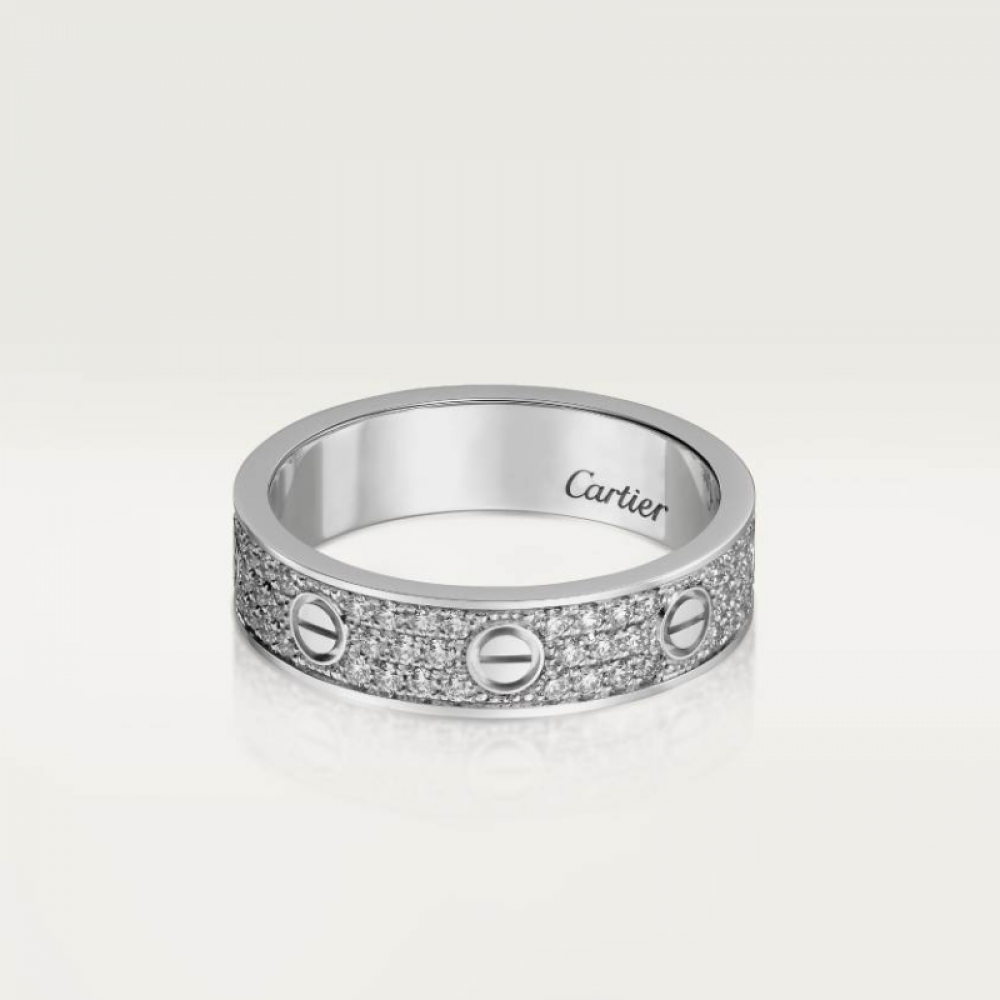 Cartier Love Ring Small Edition Set With Diamonds