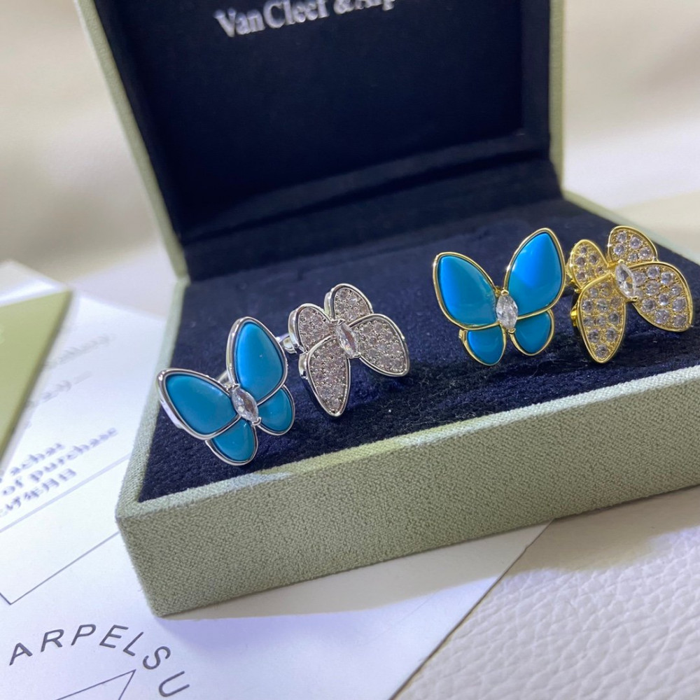 Clover Two Butterfly Rings Clover Two Butterfly Rings