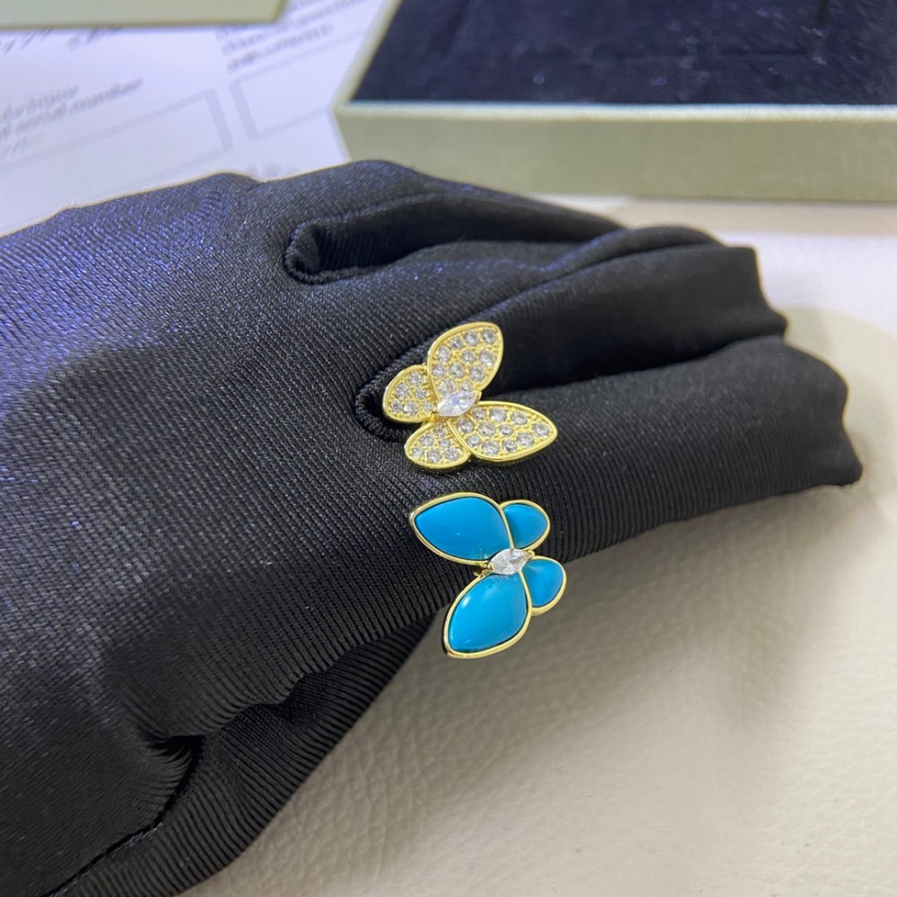 Clover Two Butterfly Rings Clover Two Butterfly Rings
