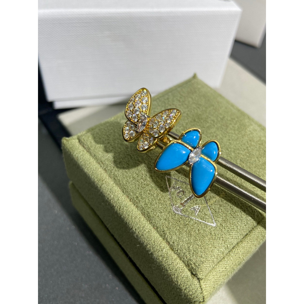 Clover Two Butterfly Rings Clover Two Butterfly Rings