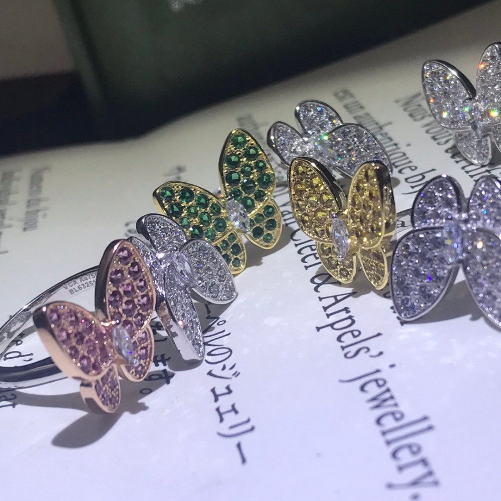 Clover Two Butterfly Rings Clover Two Butterfly Rings