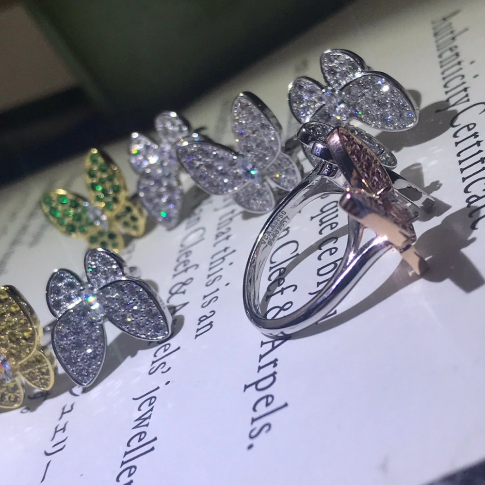 Clover Two Butterfly Rings Clover Two Butterfly Rings