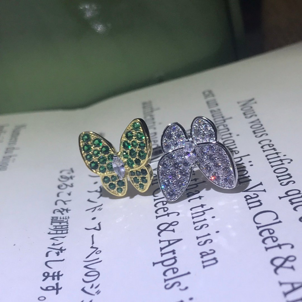 Clover Two Butterfly Rings Clover Two Butterfly Rings