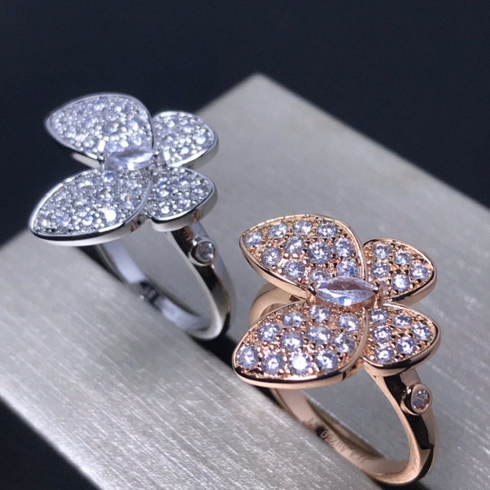 Clover Two Butterfly Rings Clover Two Butterfly Rings