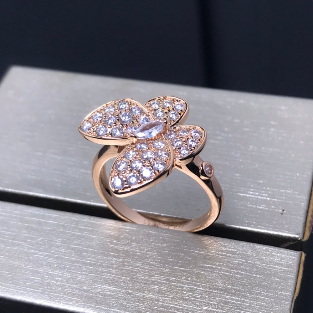 Clover Two Butterfly Rings Clover Two Butterfly Rings