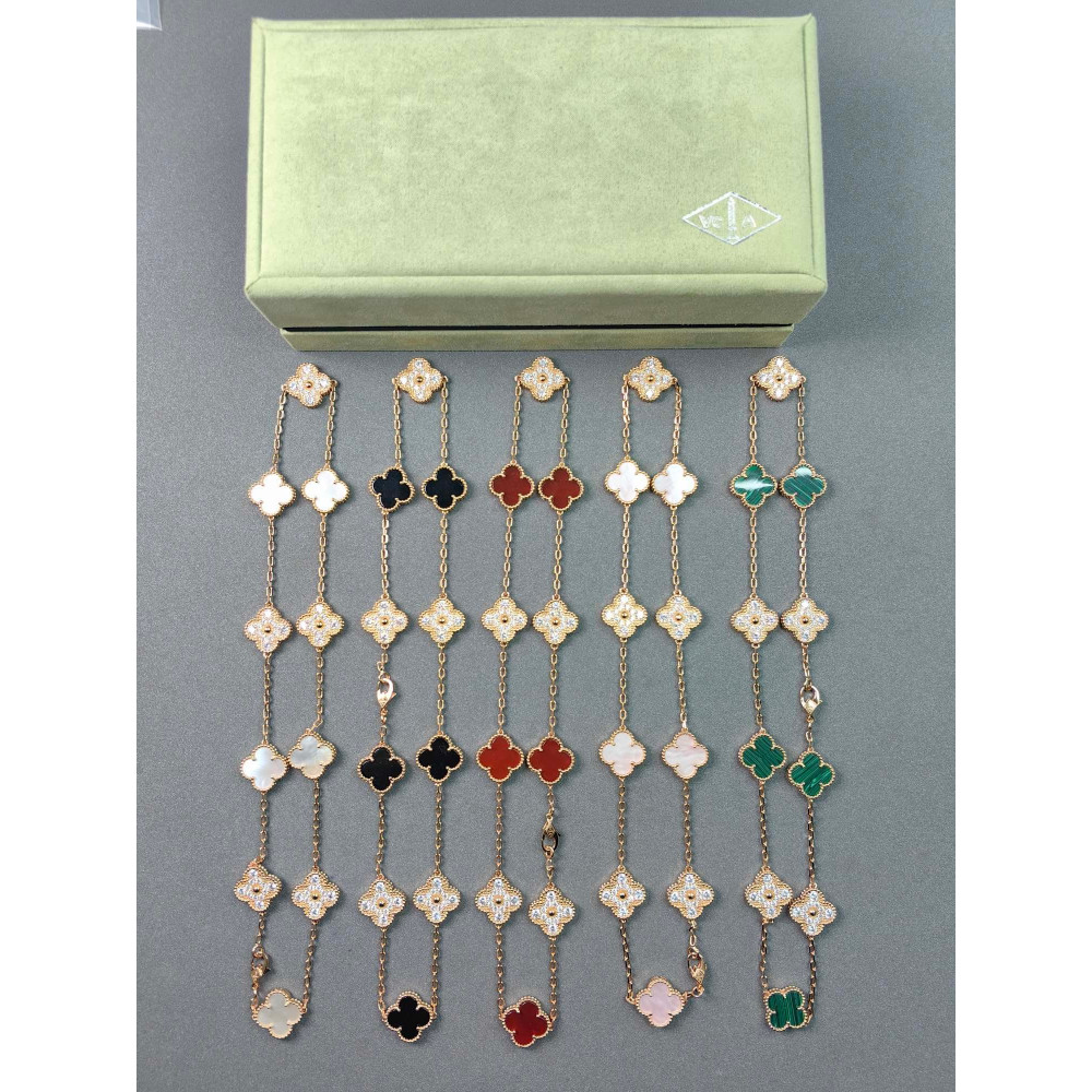Clover Vintage Alhambra Ten Flower Necklace Clover Vintage Alhambra Ten Flower Necklace