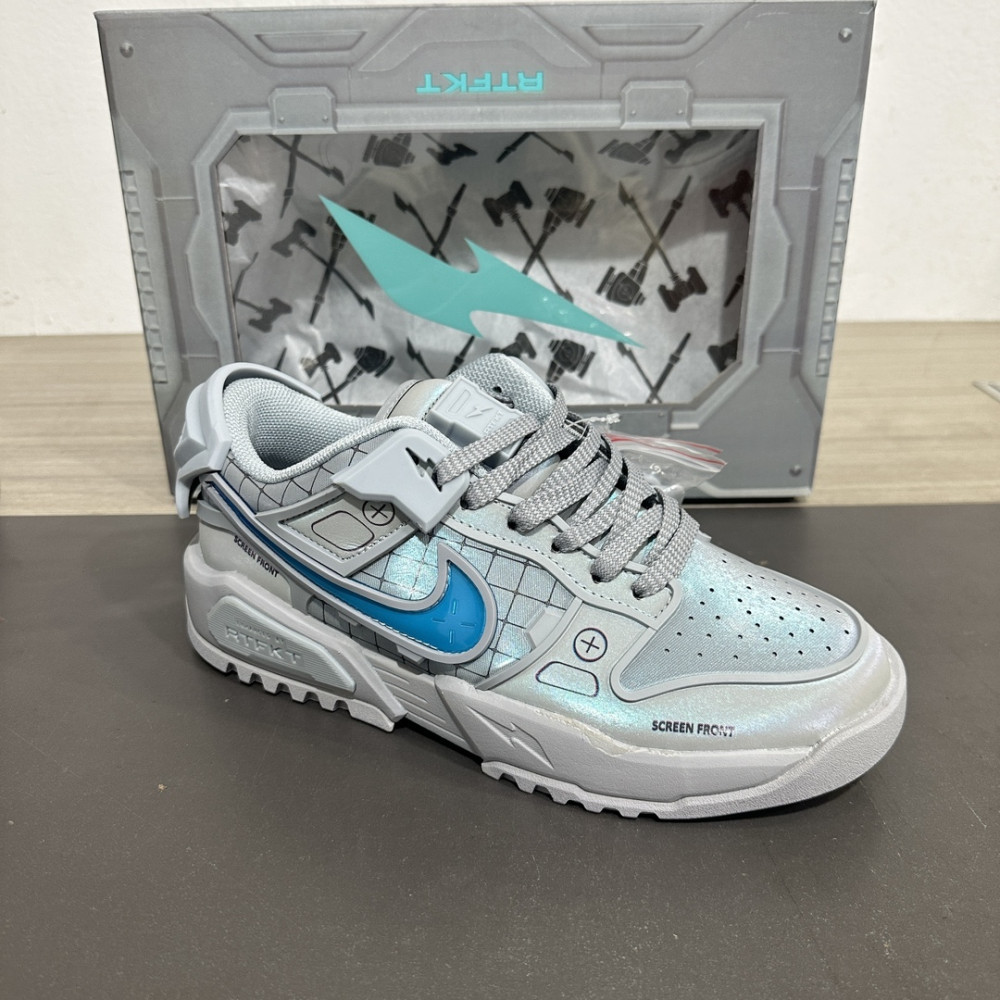 Nike x RTFKT Clone x Dunk Genesis Low 'White Silver'