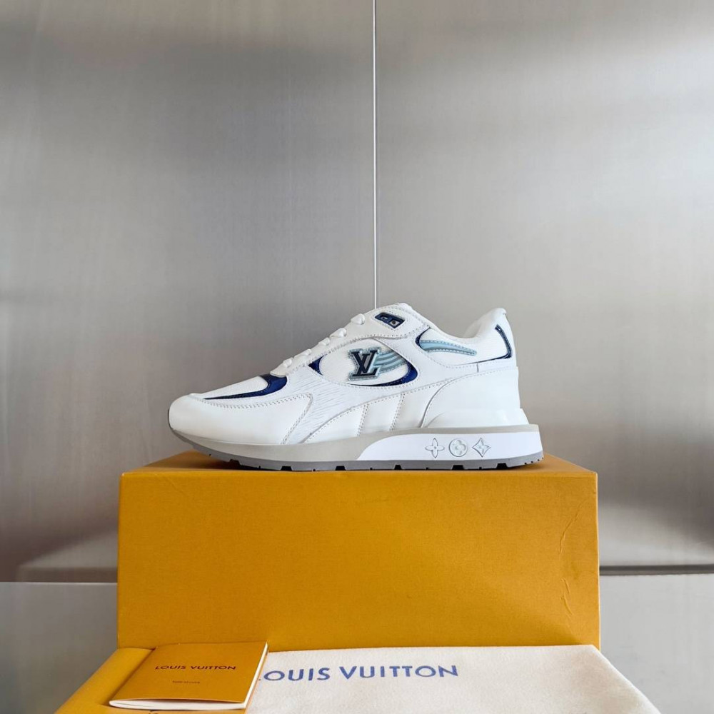 LV Run Away Sneaker White and Blue