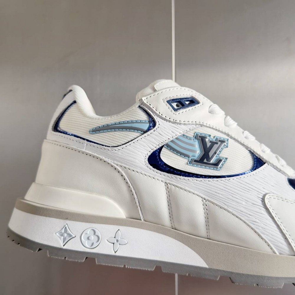 LV Run Away Sneaker White and Blue LV Run Away Sneaker White and Blue