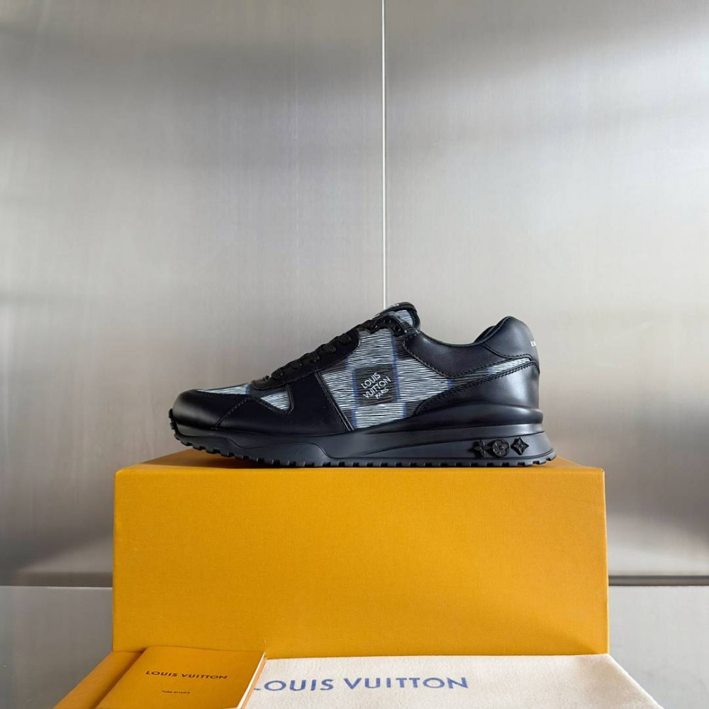 LV Run Away Sneaker Black Print-1