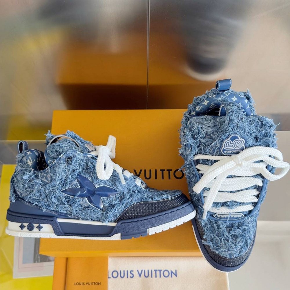 LV Skate Sneaker Plush Blue LV Skate Sneaker Plush Blue