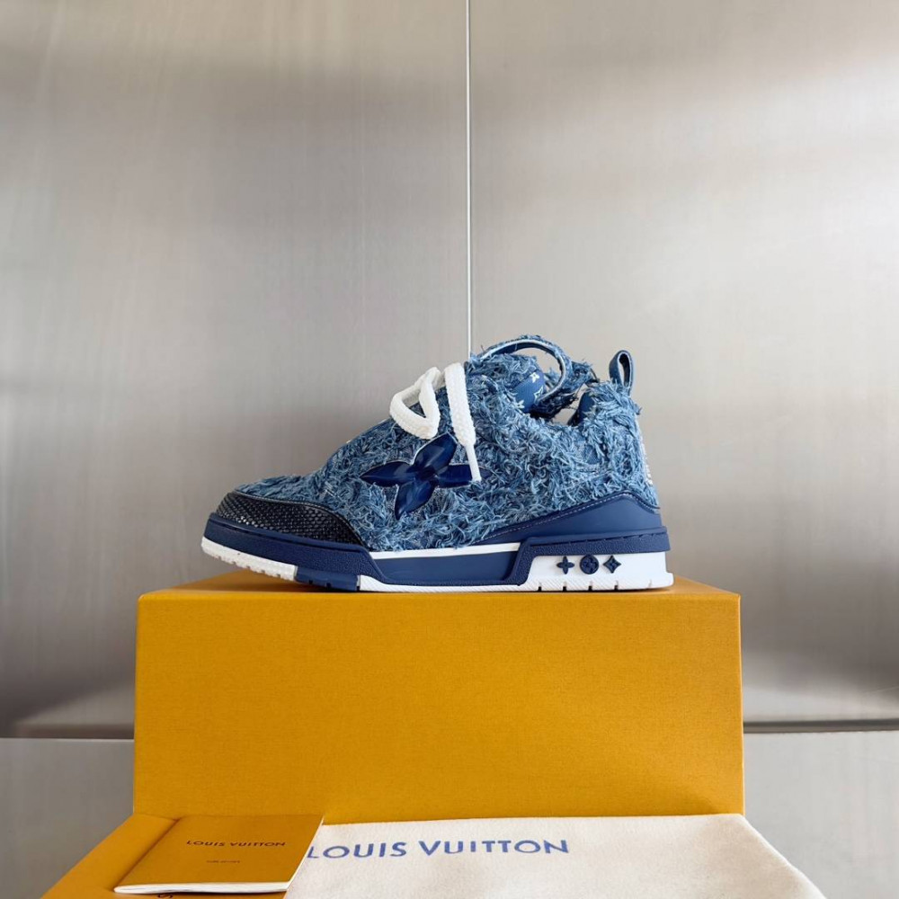LV Skate Sneaker Plush Blue