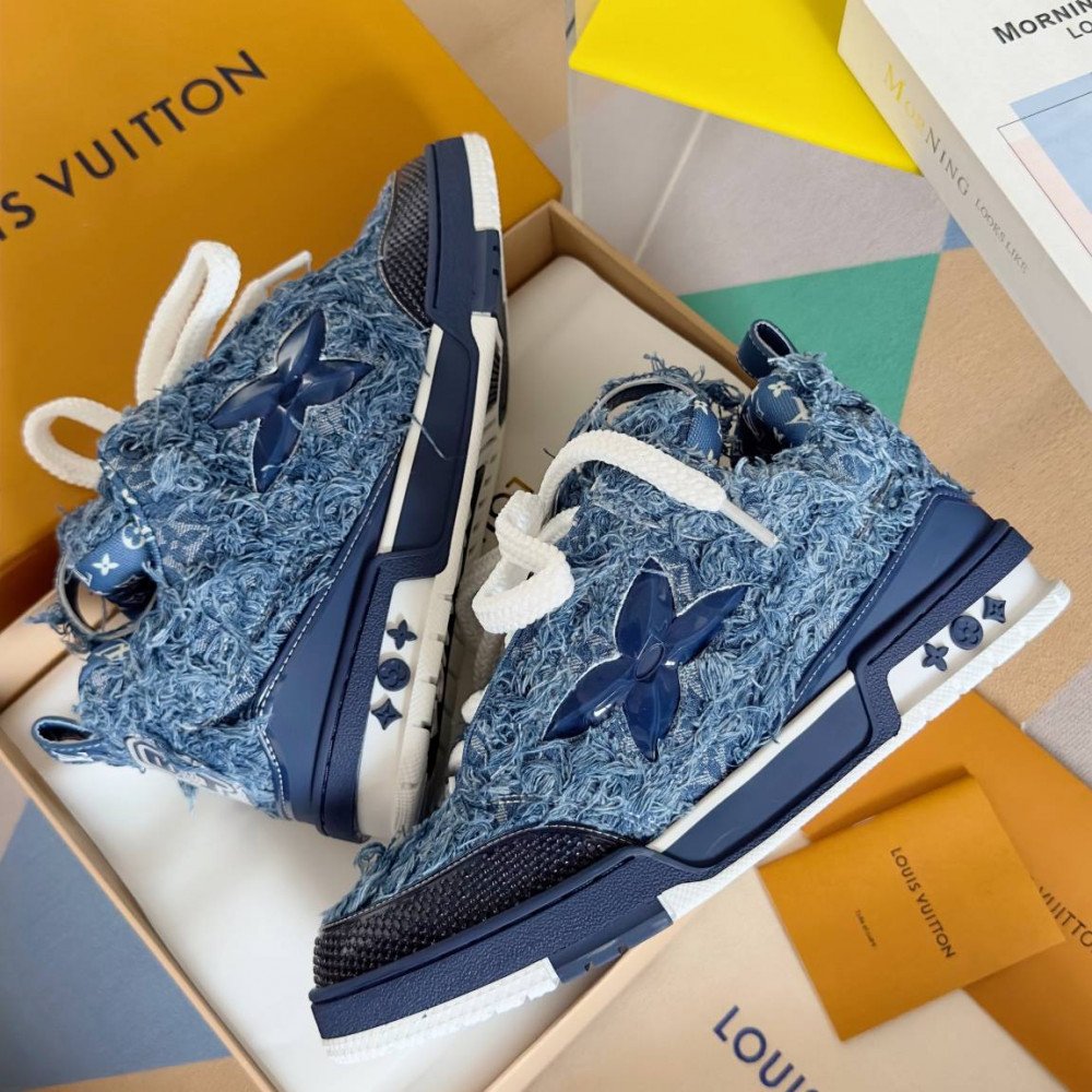 LV Skate Sneaker Plush Blue LV Skate Sneaker Plush Blue