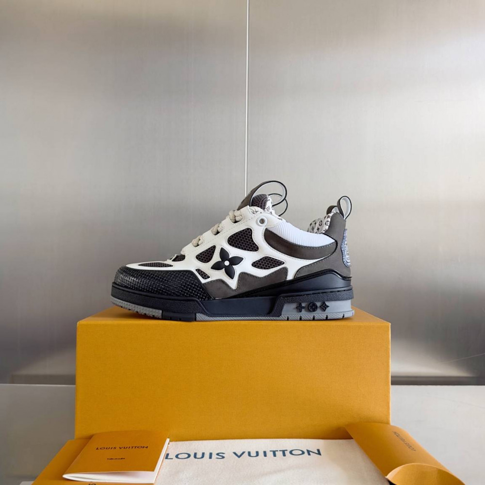 LV Skate Sneaker Gray & Black Stars