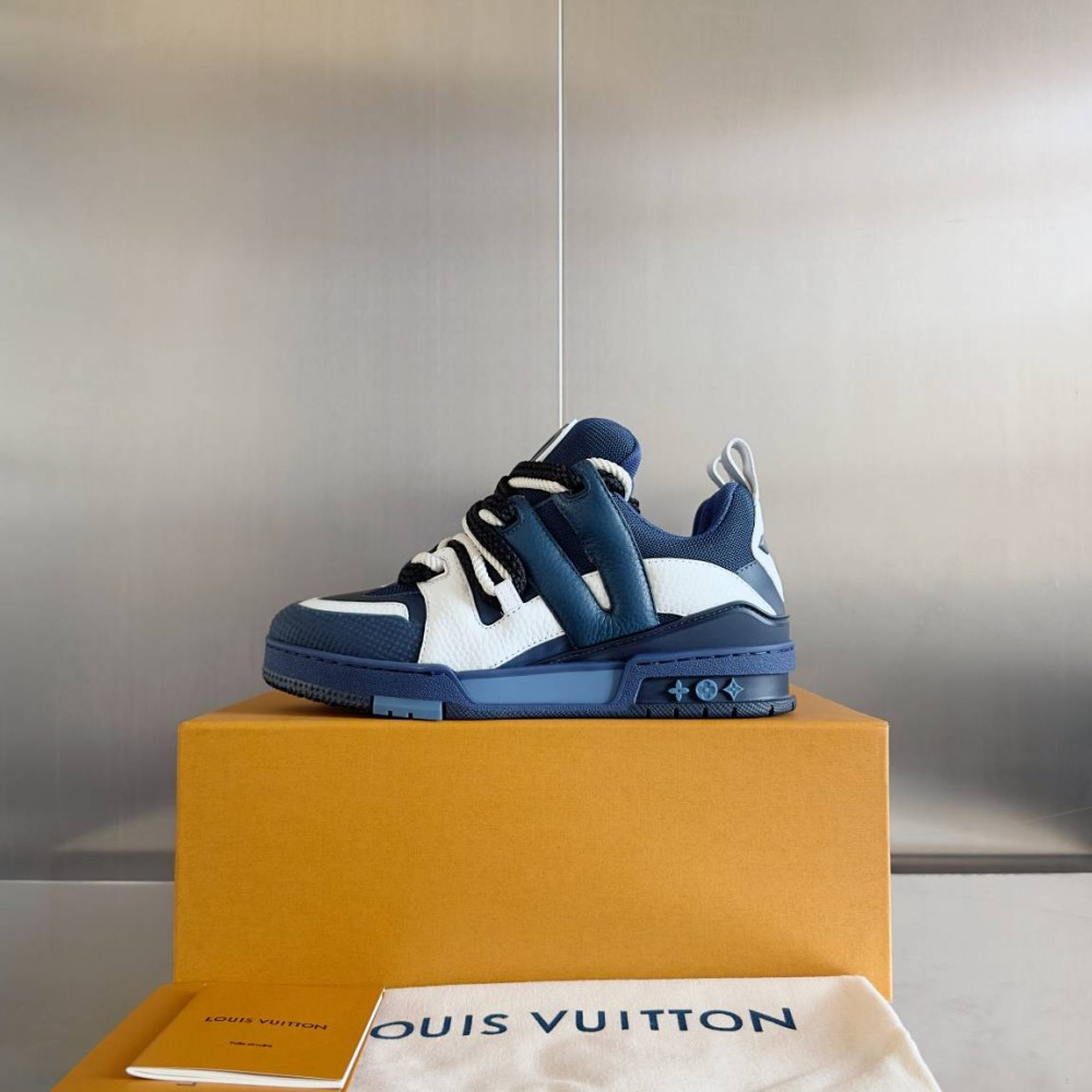 LV Skate Sneaker White & Blue