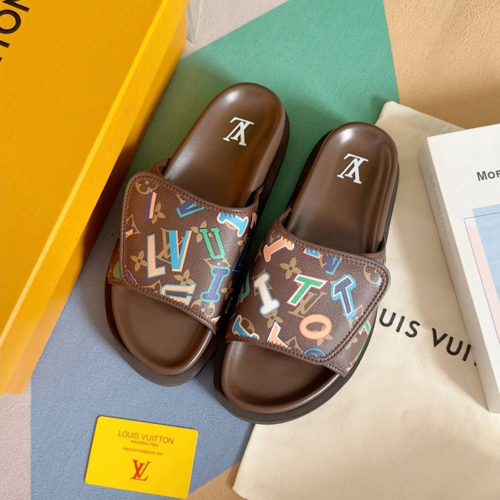 LV Miami Velcro slippers-2 LV Miami Velcro slippers-2