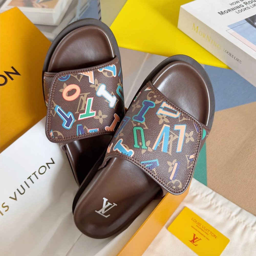 LV Miami Velcro slippers-2 LV Miami Velcro slippers-2
