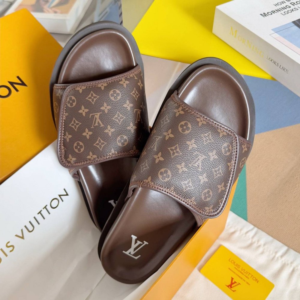 LV Miami Velcro slippers-4 LV Miami Velcro slippers-4