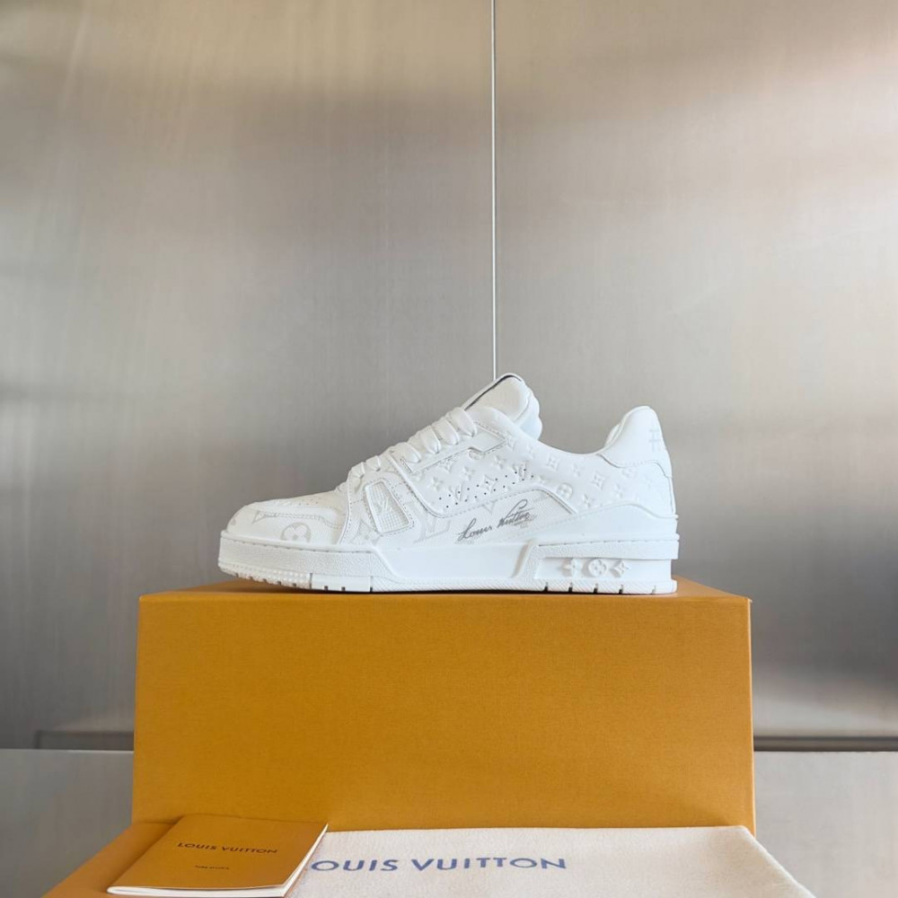 LV Trainer Sneaker White-010