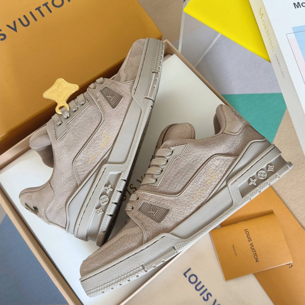 LV Trainer Sneaker Desert Yellow-027 LV Trainer Sneaker Desert Yellow-027