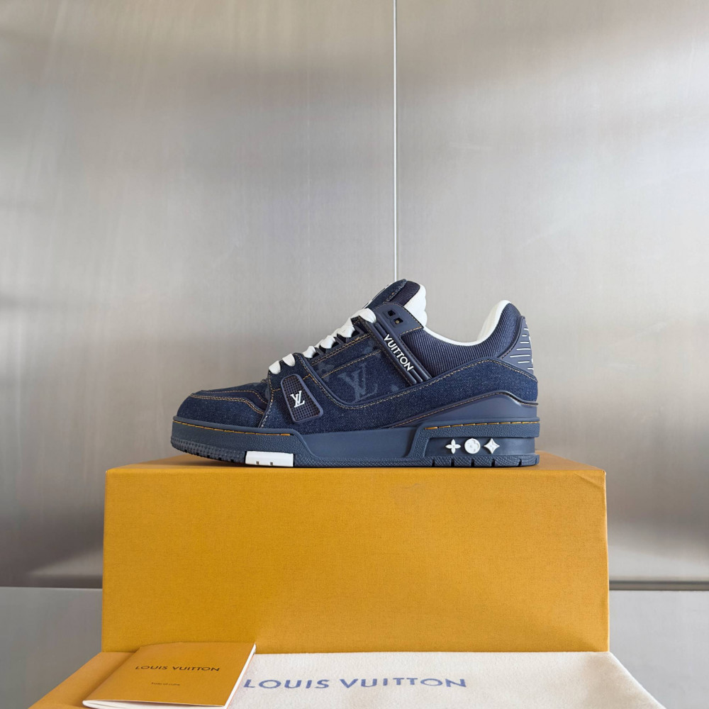 LV Trainer Sneaker Blue Jeans-028